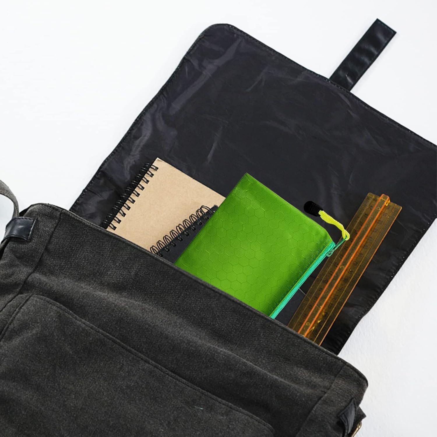 SOUJOY Zipper Pencil Pouches - 36 Pieces, Multicolor PVC, Waterproof | 22.8x12cm 6
