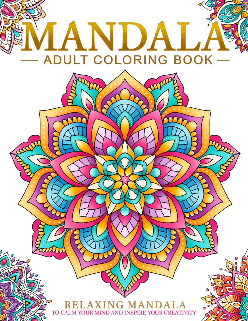 Kim Mansamer Relaxing Mandala Patterns Adult Coloring Book | Paperback | Large Print