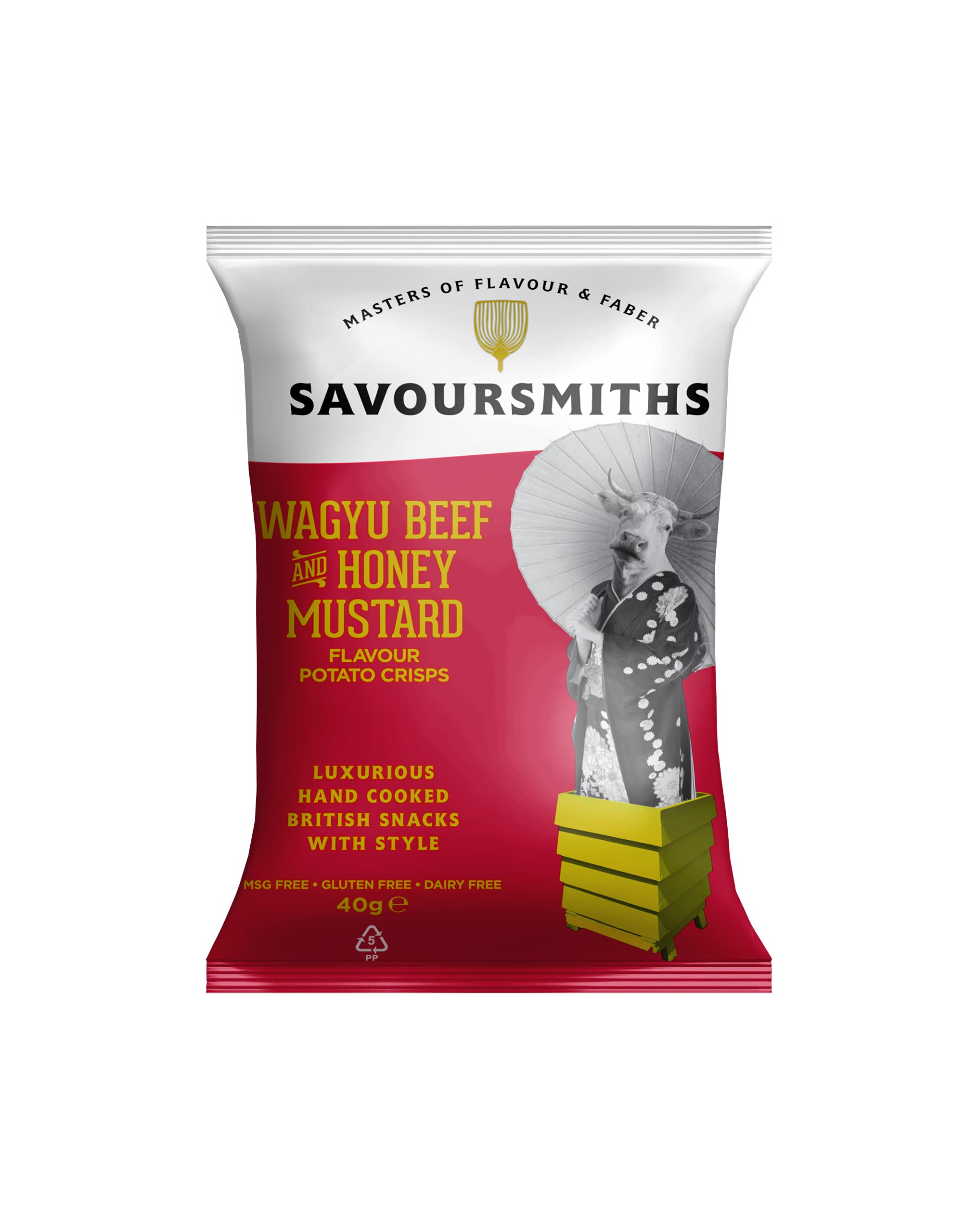 SAVOURSMITHS Wagyu Beef with Honey Mustard Hand-Cooked Potato Crisps 40g 7