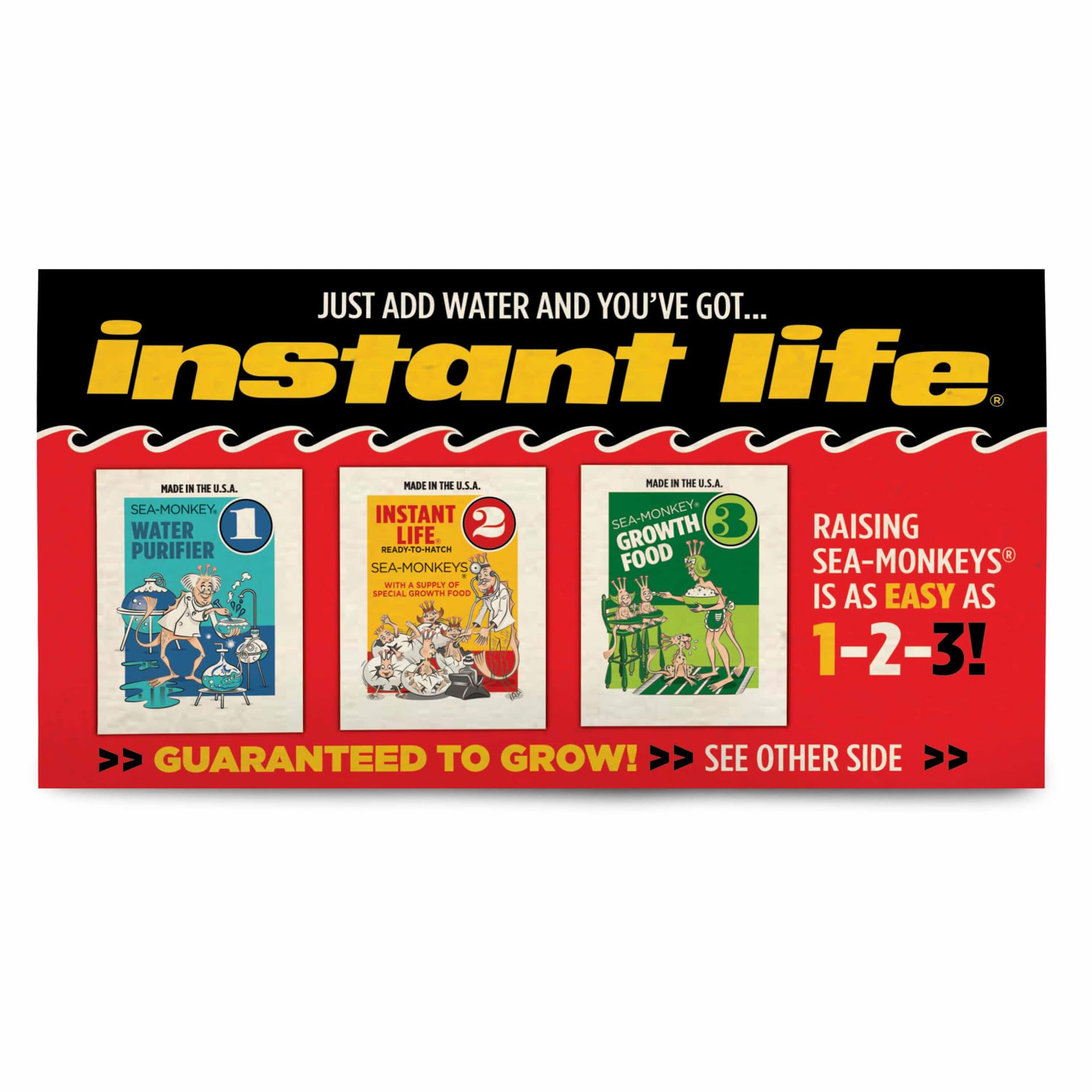 Sea Monkeys Instant Life Retro Kit - Live Brine Shrimp Habitat for Kids 5+ 2