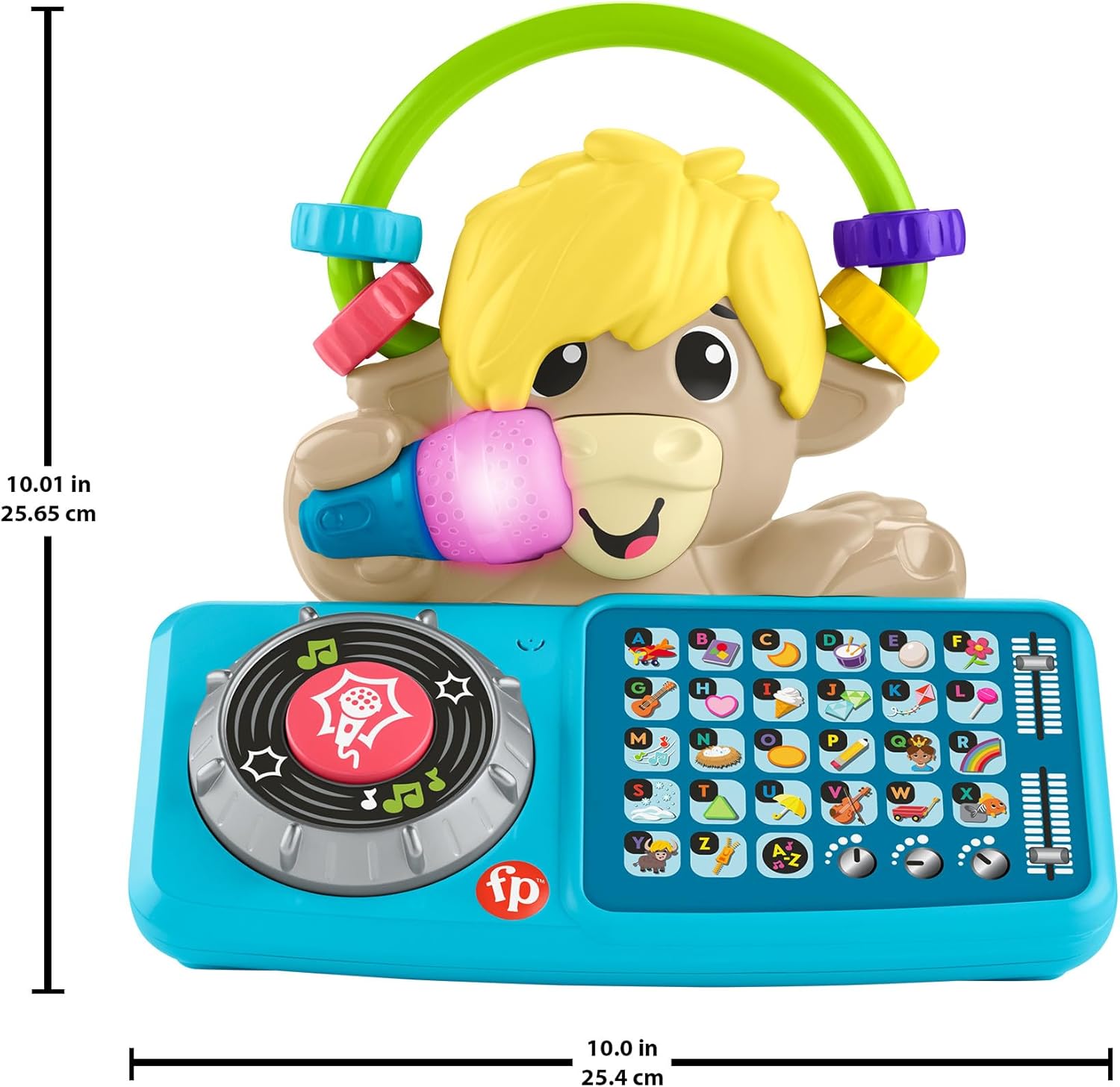 Fisher-Price Link Squad A to Z Yak Musical Learning Toy - Interactive DJ Playset for Toddlers 9M+ 2
