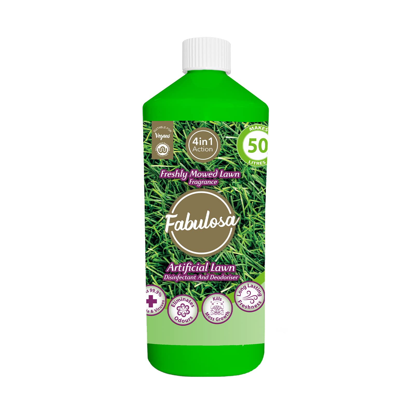 Fabulosa 4 in 1 Disinfectant & Deodoriser - Kills 99.9% Bacteria, Pet Friendly, 1L
