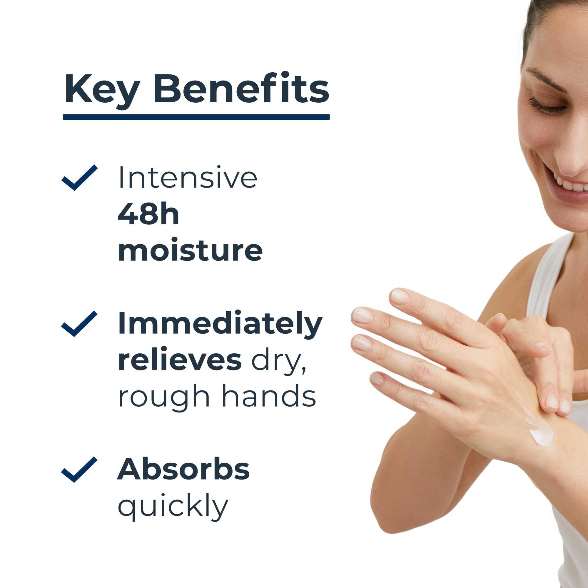 Eucerin UreaRepair Plus Hand Cream - Immediate Relief for Dry, Rough Hands | 75ml