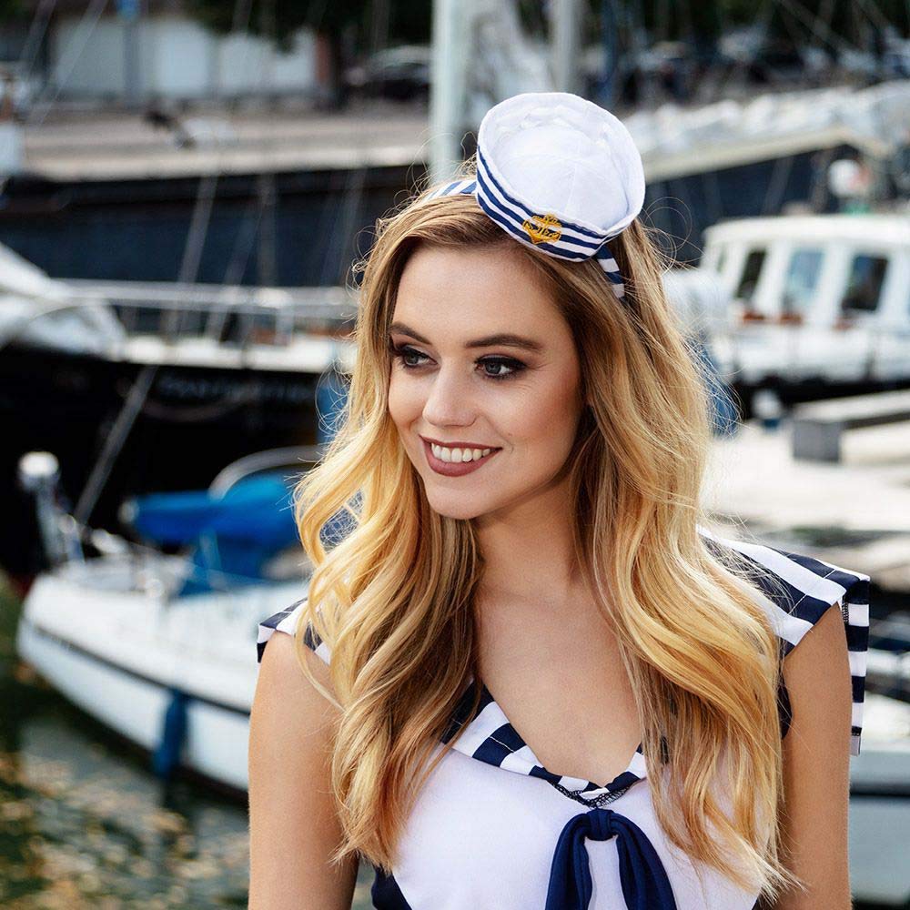 Boland Navy Sailor Tiara Headband - Nautical Party Accessory | One Size 2
