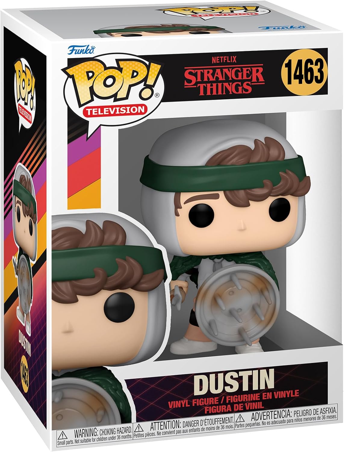 Funko Pop! TV: Stranger Things - Dustin Henderson with Shield Vinyl Figure (72137) 1