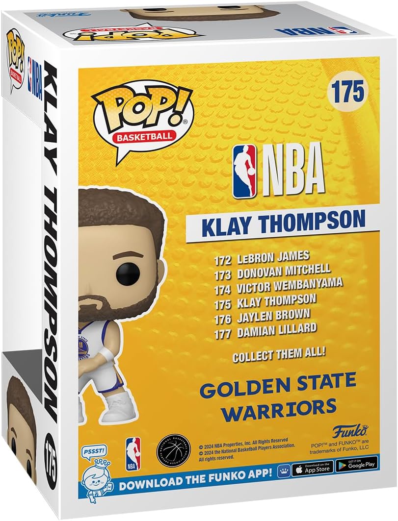 Funko POP! NBA: Warriors - Klay Thompson - Collectable Vinyl Figure - Gift Idea