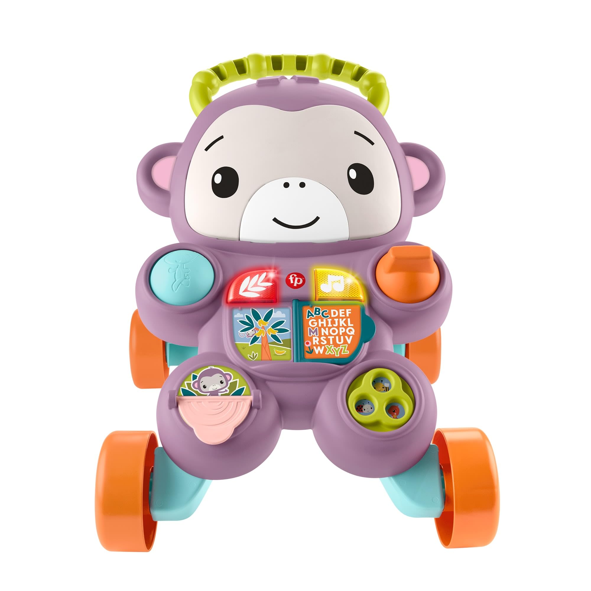 Fisher-Price Learn With Me Purple Monkey Walker Toy | 7 Activities | Ages 6 Months+ 6