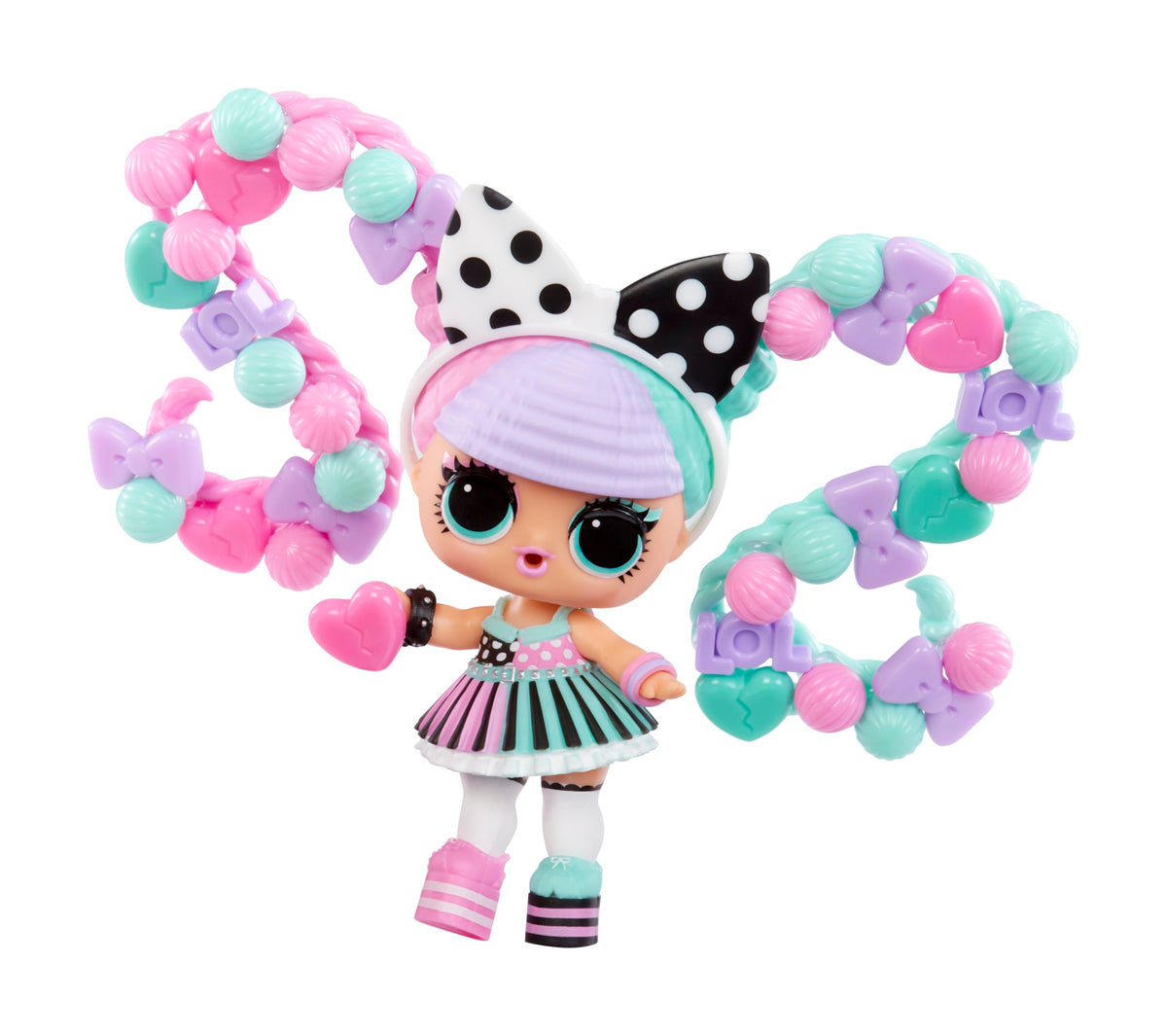 L.O.L. Surprise! Hair Beads Tots Collectible Doll - 60+ Hair Beads, Age 3+
