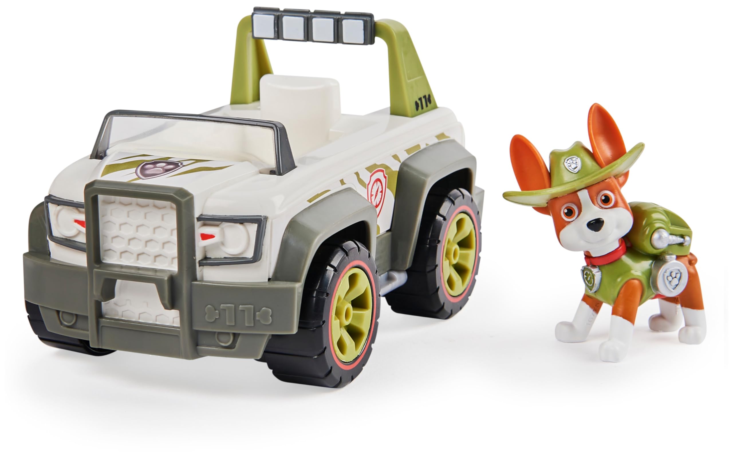 Paw Patrol Tracker’s Jungle Cruiser Toy Truck with Collectible Action Figure | Ages 3+ | Recycled Plastic 1