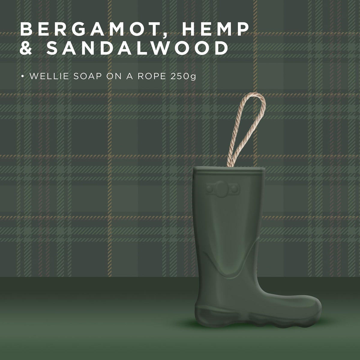 Baylis & Harding The Fuzzy Duck Wellie Soap on a Rope Gift Set - Bergamot, Hemp & Sandalwood Scent | Vegan-Friendly Formula | Men's Grooming