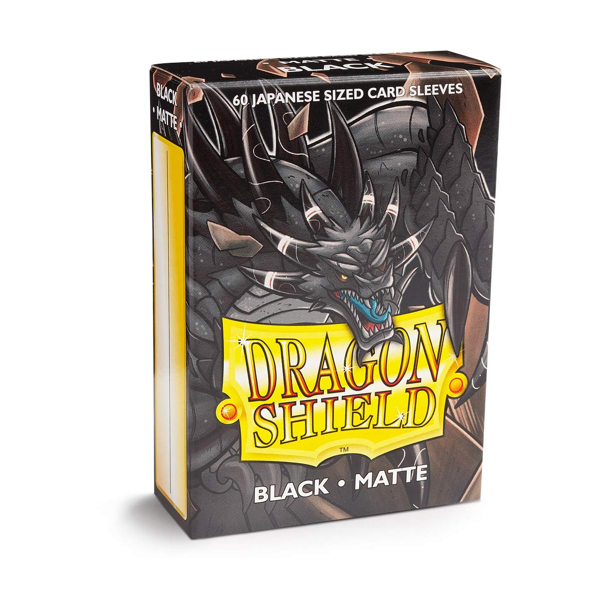 Dragon Shield Japanese Size Matte Black Card Sleeves (60 Count)