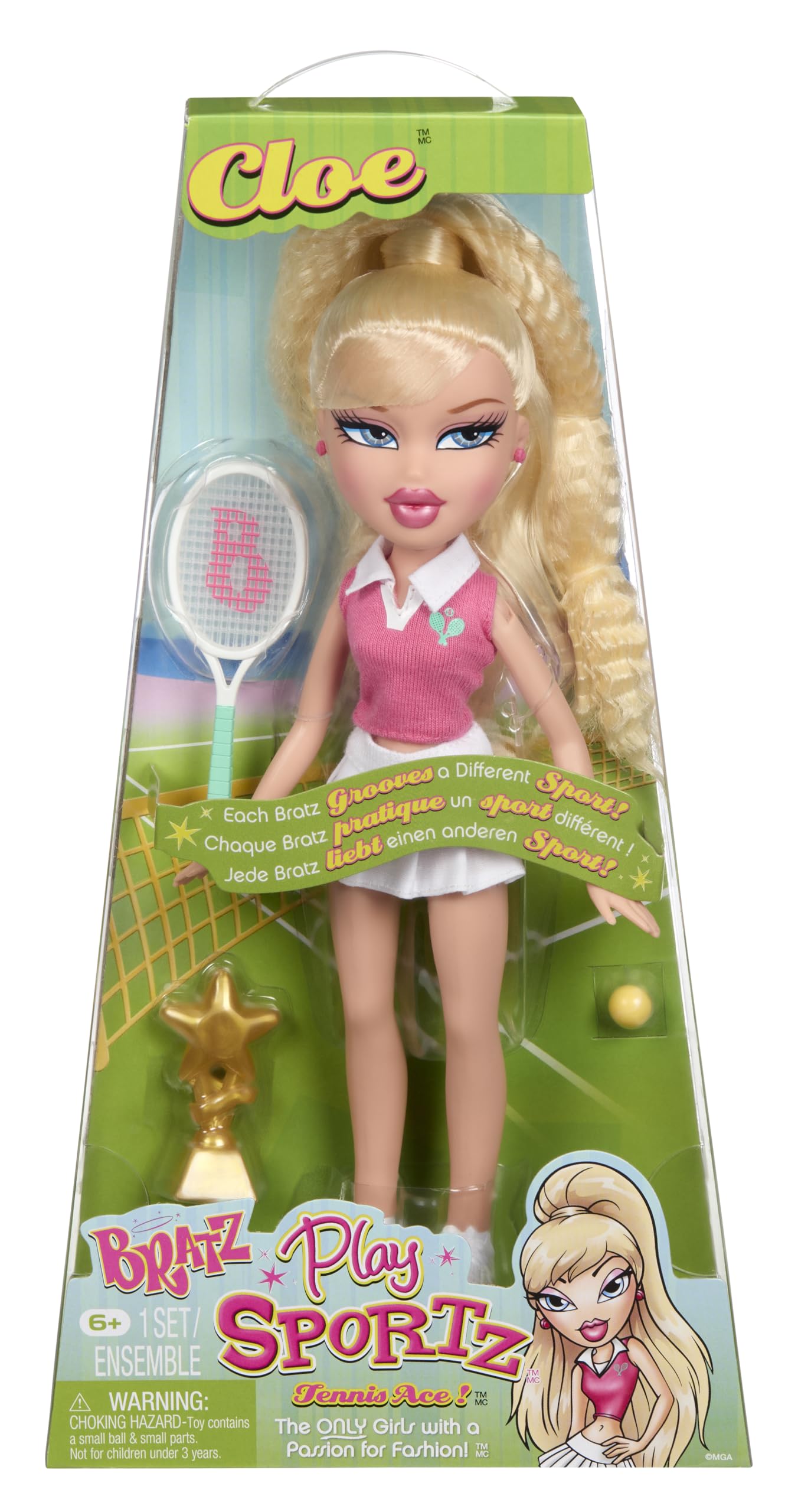 Bratz Play Sportz Cloe Tennis Fashion Doll with Accessories 1
