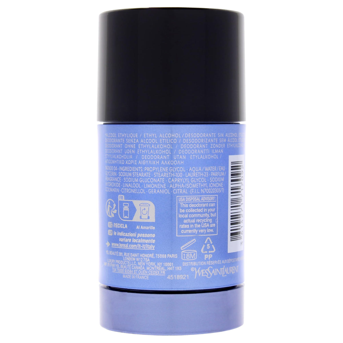 Yves Saint Laurent Y Men Deodorant Stick - 75 g