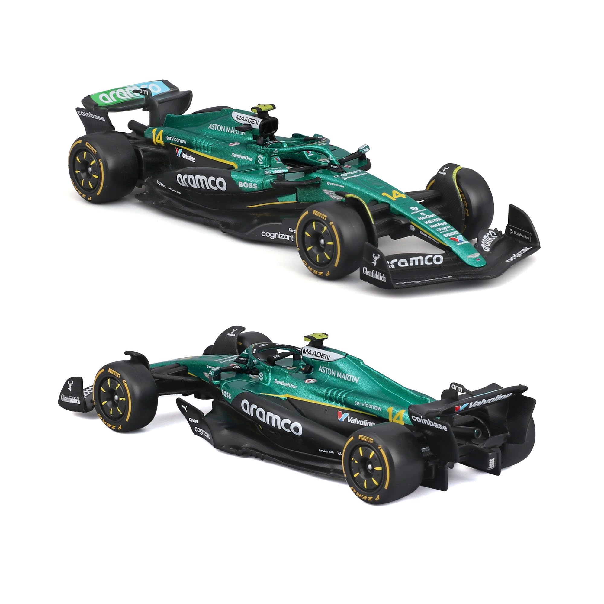 Bburago Aston Martin AMR25 F1 2025 #14 Alonso Diecast Model | 1:43 Scale | Metal 4