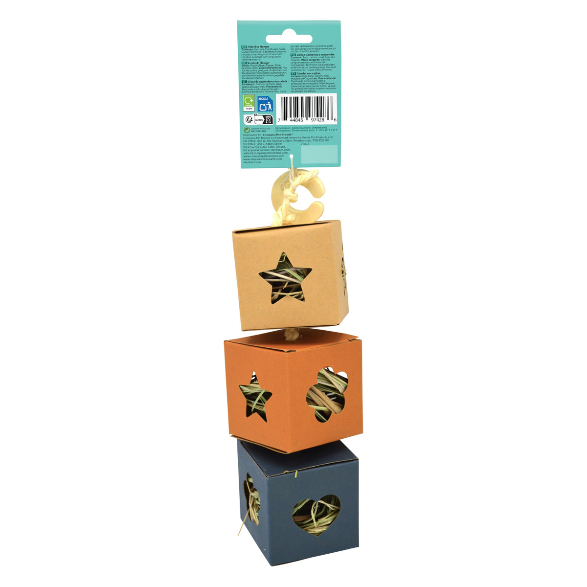 Oxbow Enriched Life Hide Box Hanger - Small Animal Chew Toy, Small