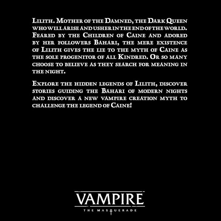 Renegade Vampire: The Masquerade RPG Revelations of the Dark Mother HC