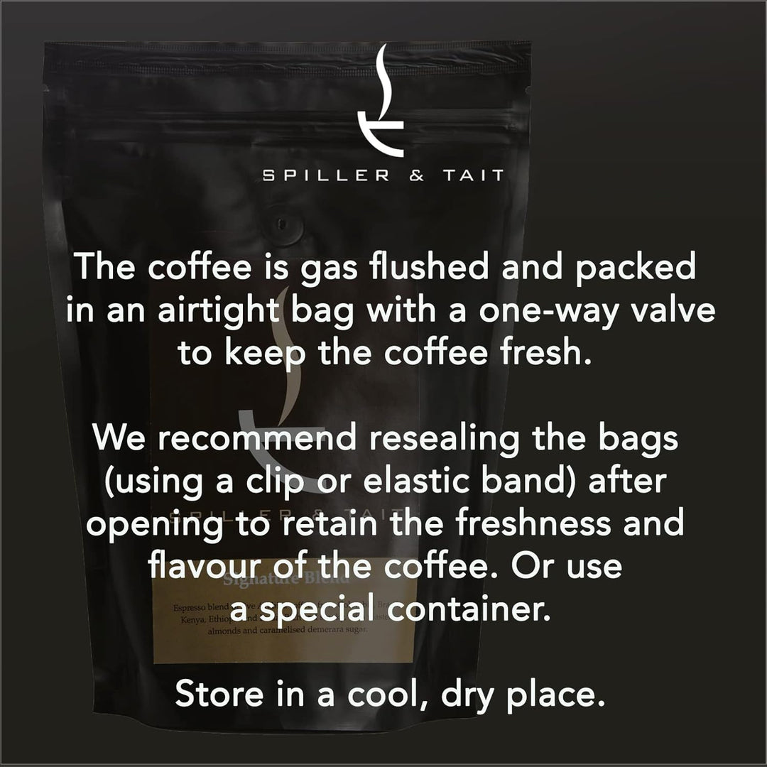 Spiller & Tait Signature Blend - Award-Winning Whole Bean Coffee 1kg
