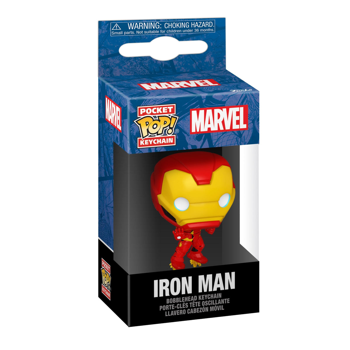 Funko Pop! Marvel Iron Man Chibi Keychain - Gold Vinyl Figure