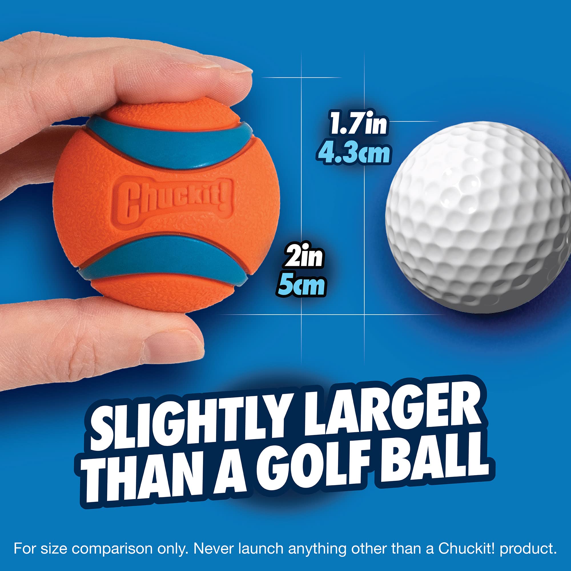 Chuckit! Ultra Ball - Durable High Bounce Rubber Dog Toy | Launcher Compatible | Small Size, 2 Pack 5