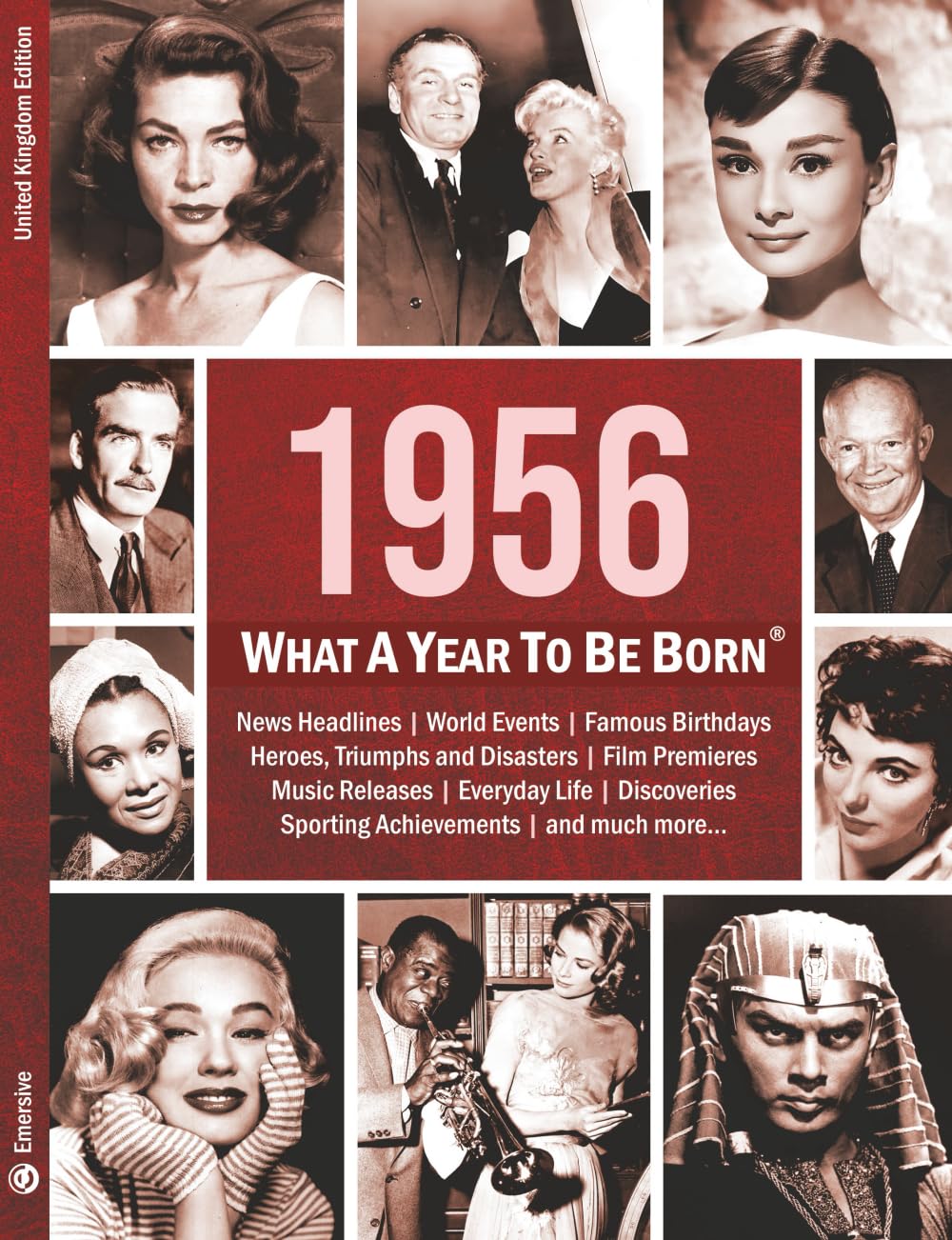 Emersive 1956: What A Year To Be Born - Birthday Gift Keepsake | Paperback