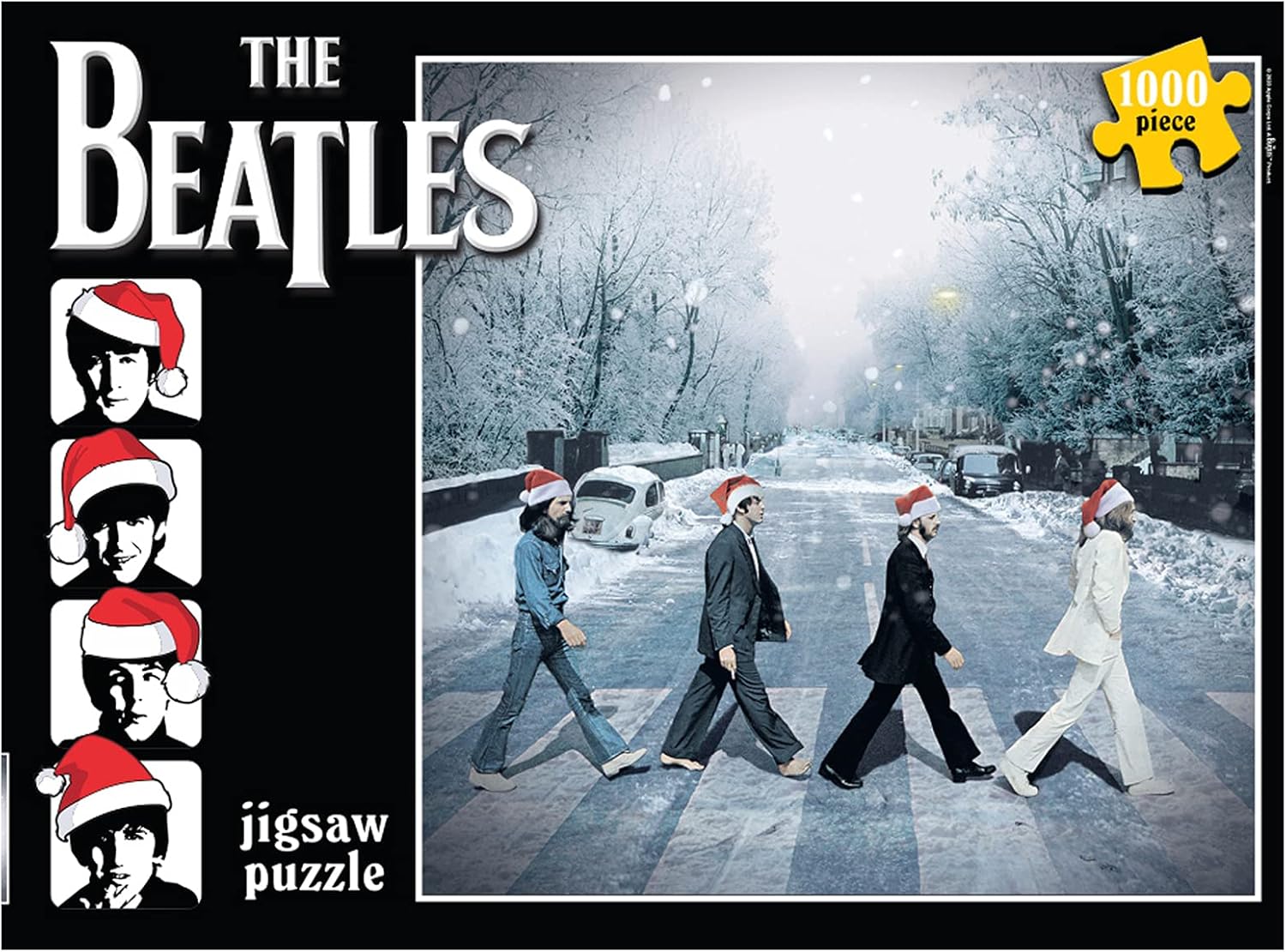 University Games The Beatles Christmas 1000 Piece Puzzle - Abbey Road Snow Scene 2