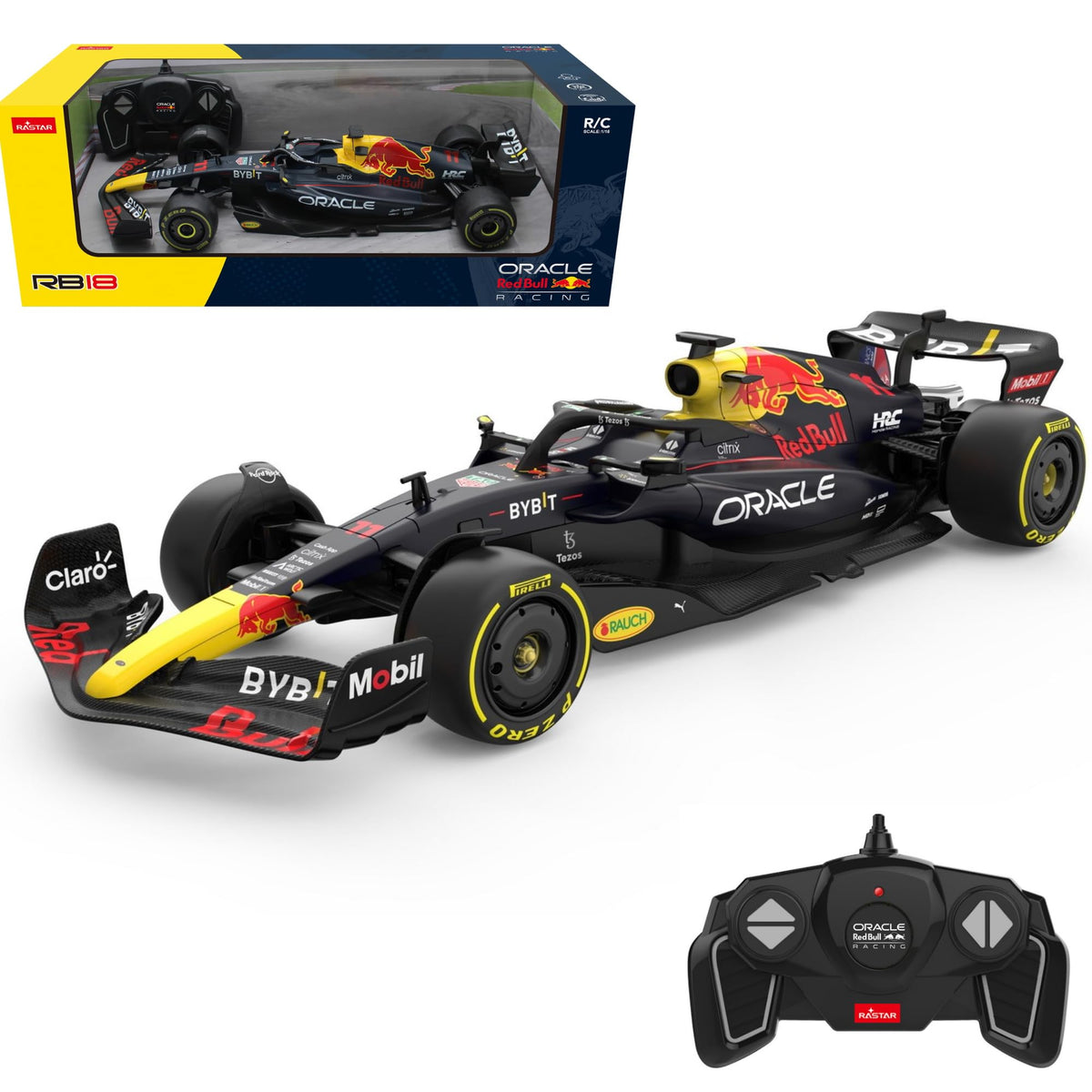 CMJ RC Cars Red Bull Racing F1 RB18 RC Car - 1:18 Scale | 2.4GHz Remote Control | Ready to Run