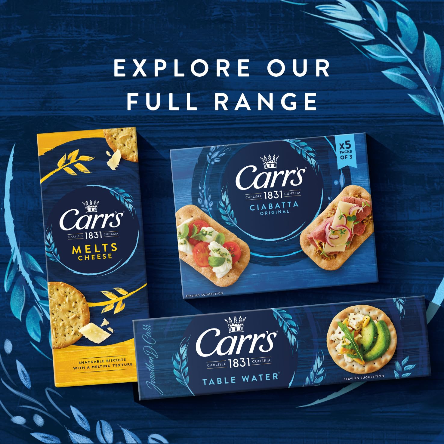 Carr's Table Water Large Crackers - 200g | Multigrain | Vegetarian 5