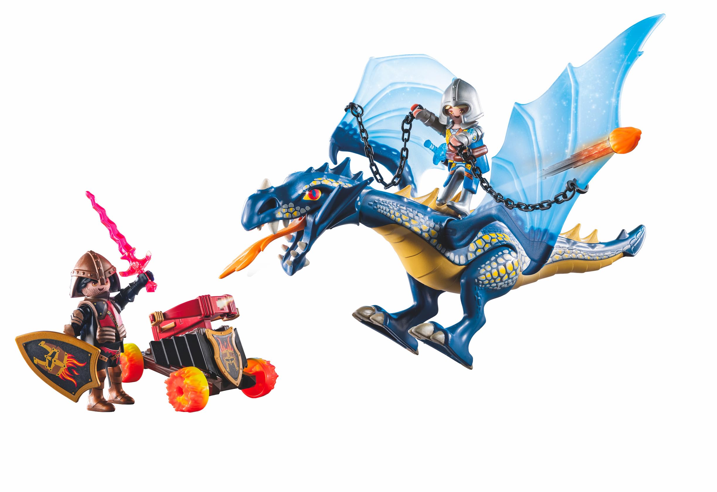 Playmobil 71644 Knights of Novelmore: Dragon Combat Playset - Medieval Castle Adventure with Knight and Dragon, Ages 4+ 2