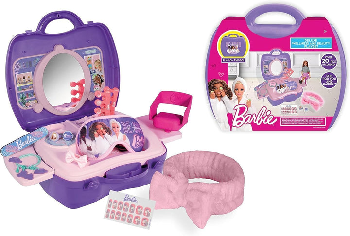 Sinco Creations Barbie Deluxe Wellness & Beauty Playset - 20 Piece Role Play Toy (BRB202128)