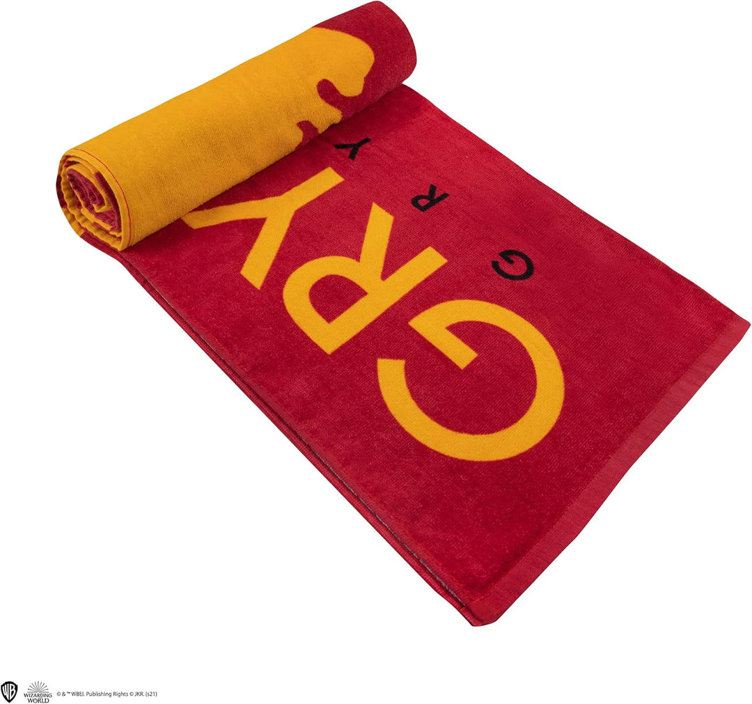 Cinereplicas - Harry Potter Gryffindor Beach Towel - Officially Licensed