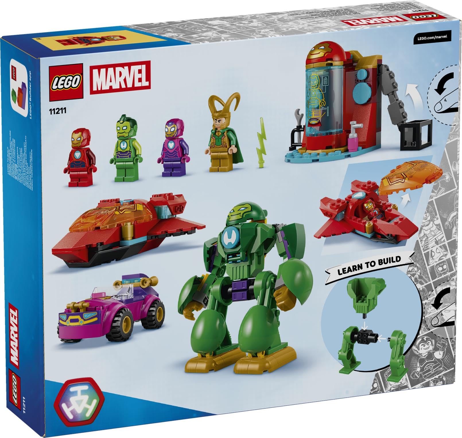 LEGO Marvel Loki vs. Team Iron Man Building Set - Ages 4+ | 4 Minifigures | Multicolor 8