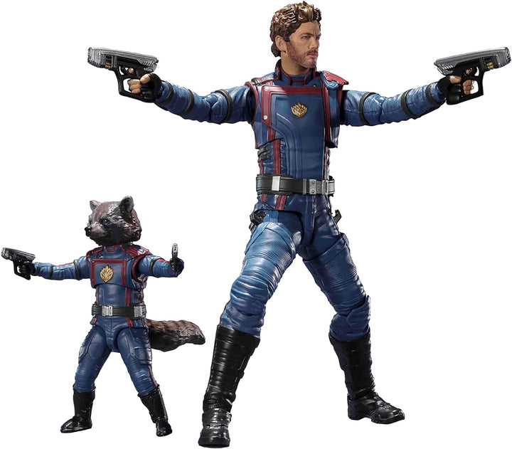 GOTG 3 - Star-Lord & Rocket Raccoon - Figurine S.H. Figuarts 6-15cm