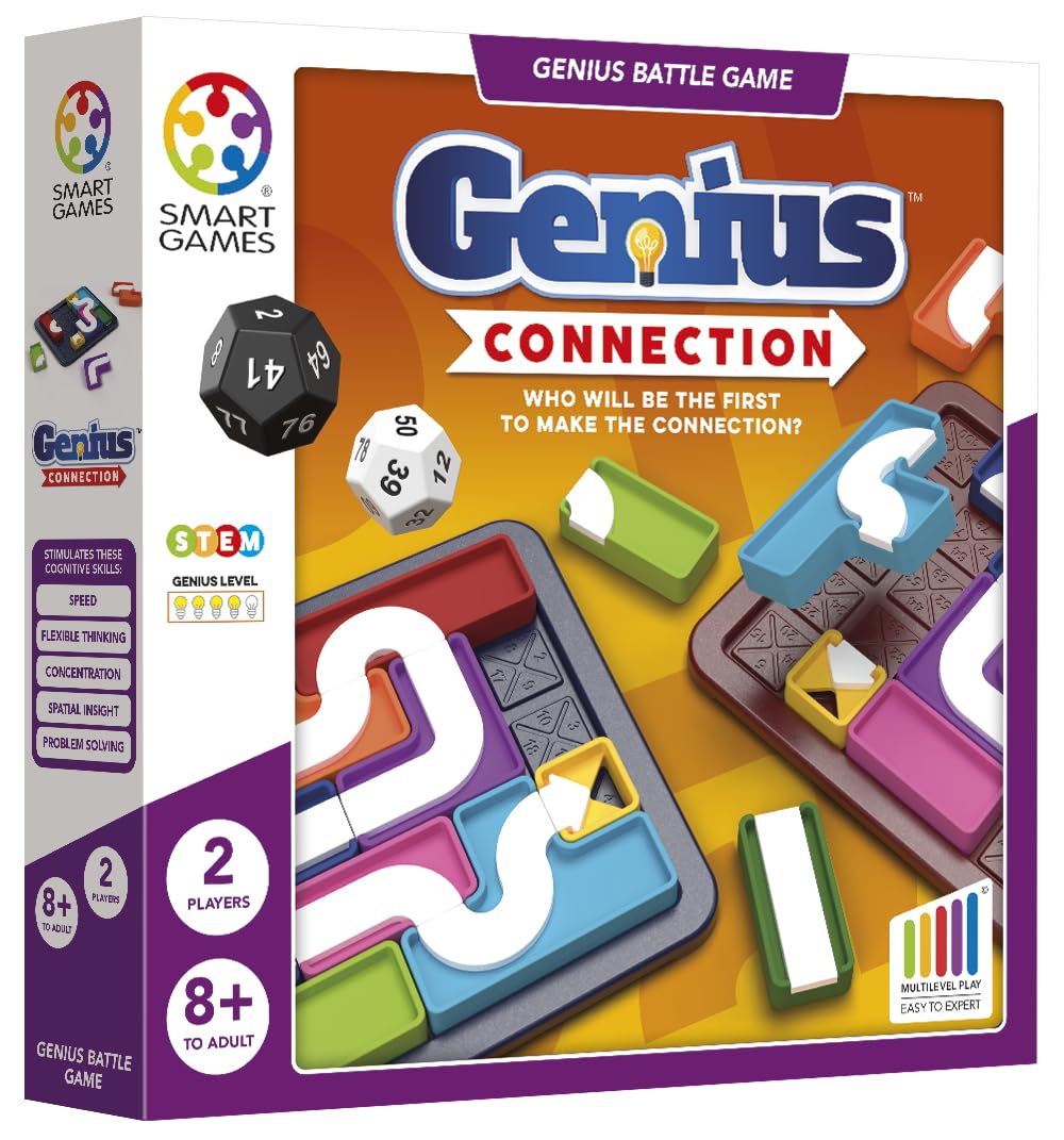 SmartGames Genius Connection - 2 Player Battle Puzzle Game, Ages 8+ 1