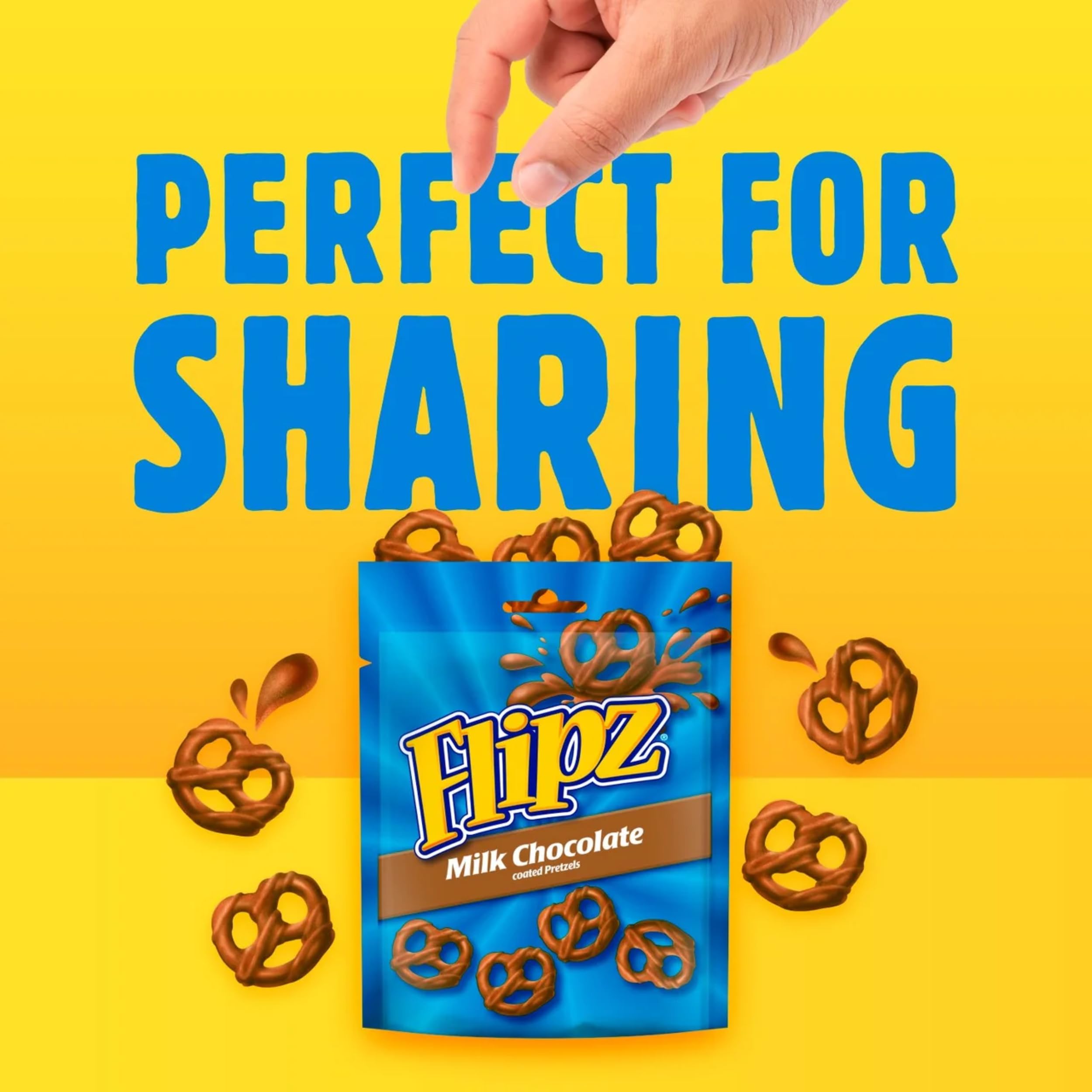Flipz Milk Chocolate Coated Pretzel Snacks - Sweet & Salty Crunch | 90 g Pack 2
