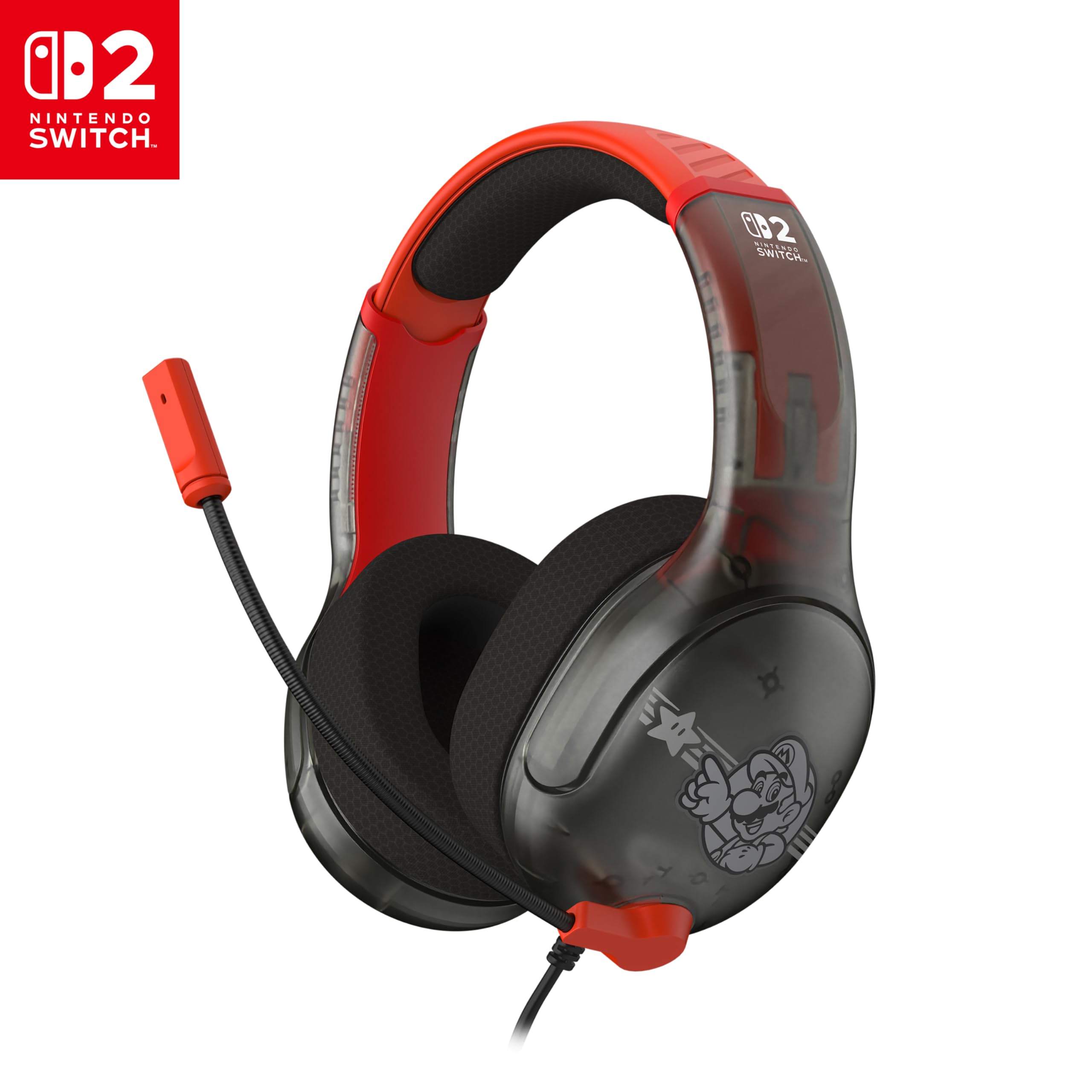 Turtle Beach Airlite Fit Mario Star Wired Gaming Headset | Officially Licensed for Nintendo Switch 2 1