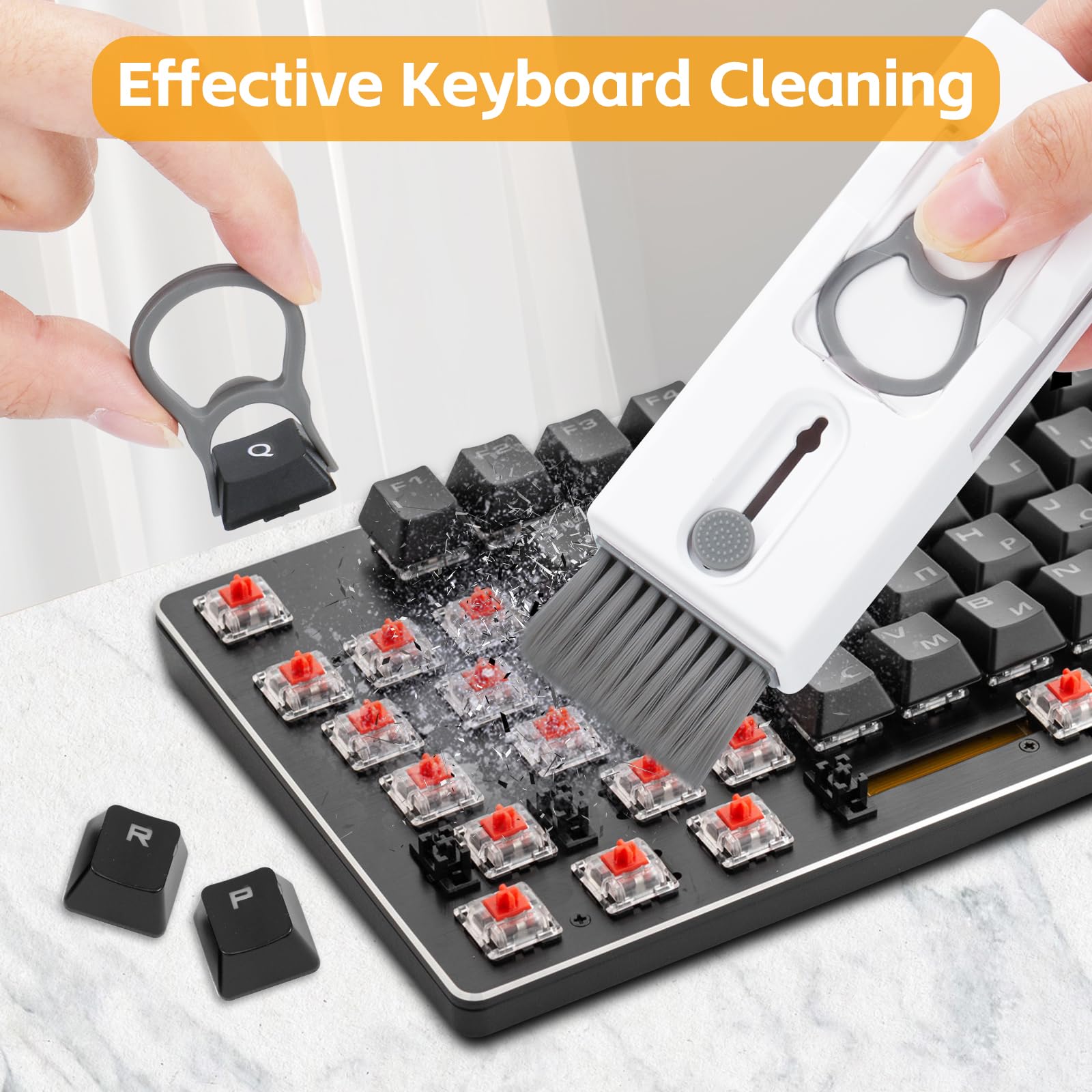 Alyvisun 11 in 1 Electronics Cleaning Kit - Keyboard, Earphone, Camera | Grey 3