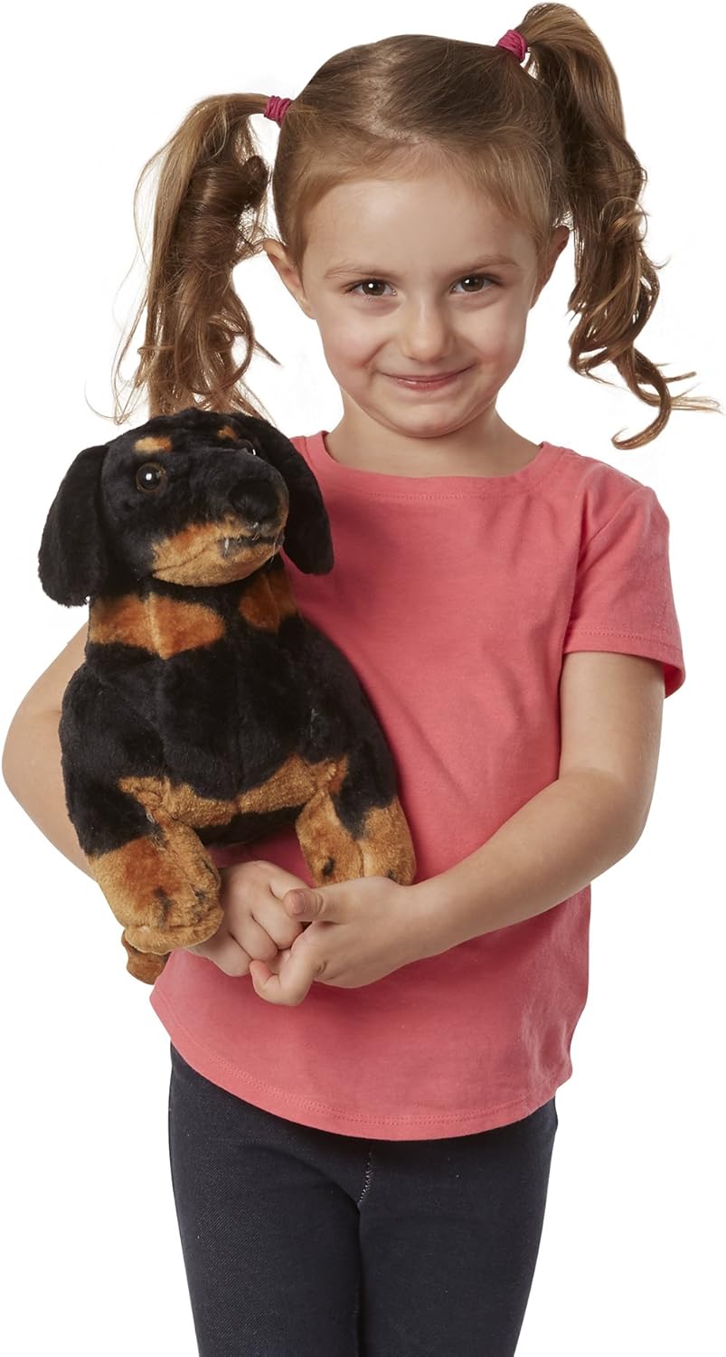 Melissa & Doug Dachshund Plush - Soft Stuffed Animal for Kids 3+ 3