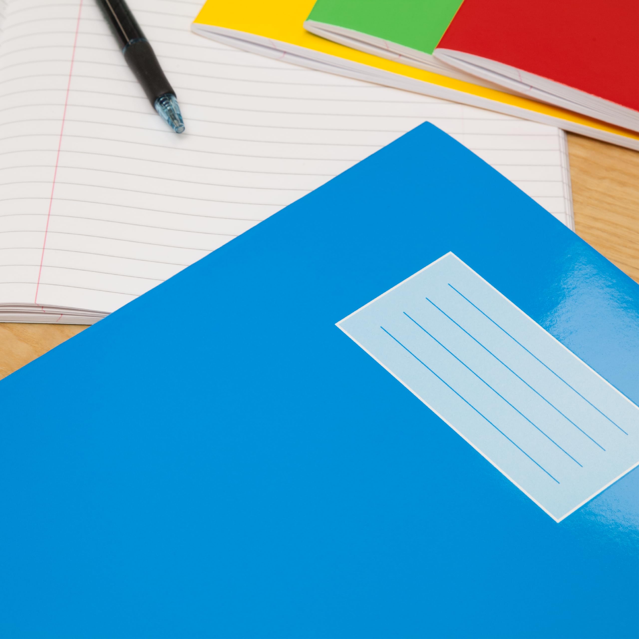 Oxford Composition Notebook - A5, 80 Pages, 8mm Ruled, Pack of 5 Assorted Colours 4