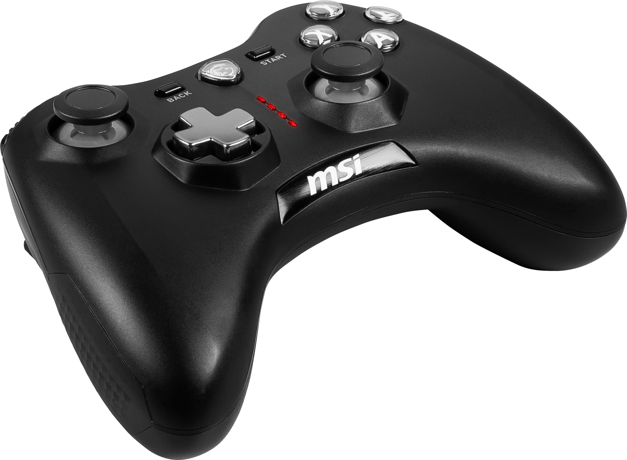 MSI FORCE GC20 V2 Wired Gamepad Controller - Interchangeable D-Pad, Dual Vibration, USB 2.0 for PC & Android 3
