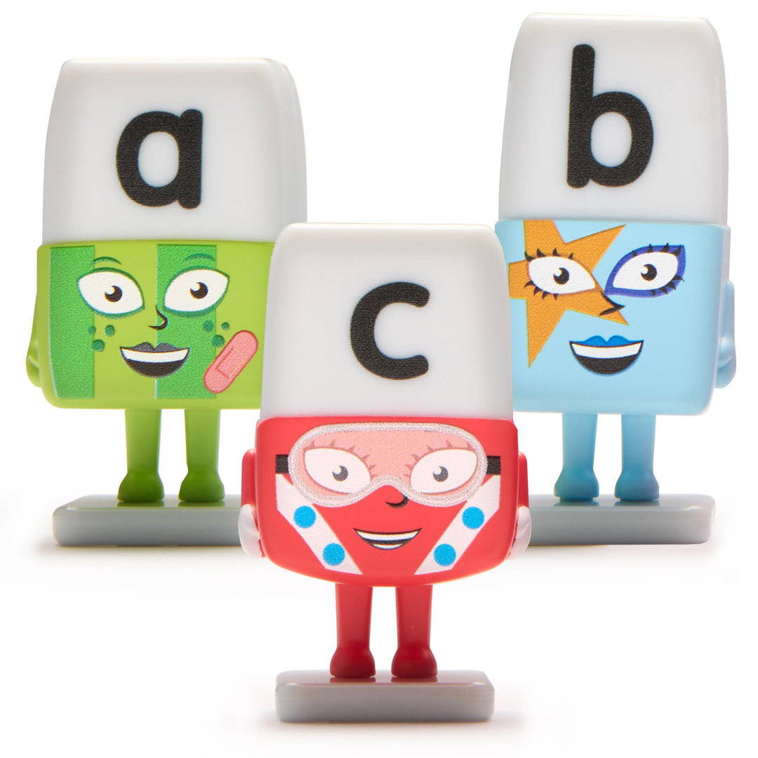 Alphablocks Alphabet Character Set - 26-Letter Educational Phonics Playset for Kids
