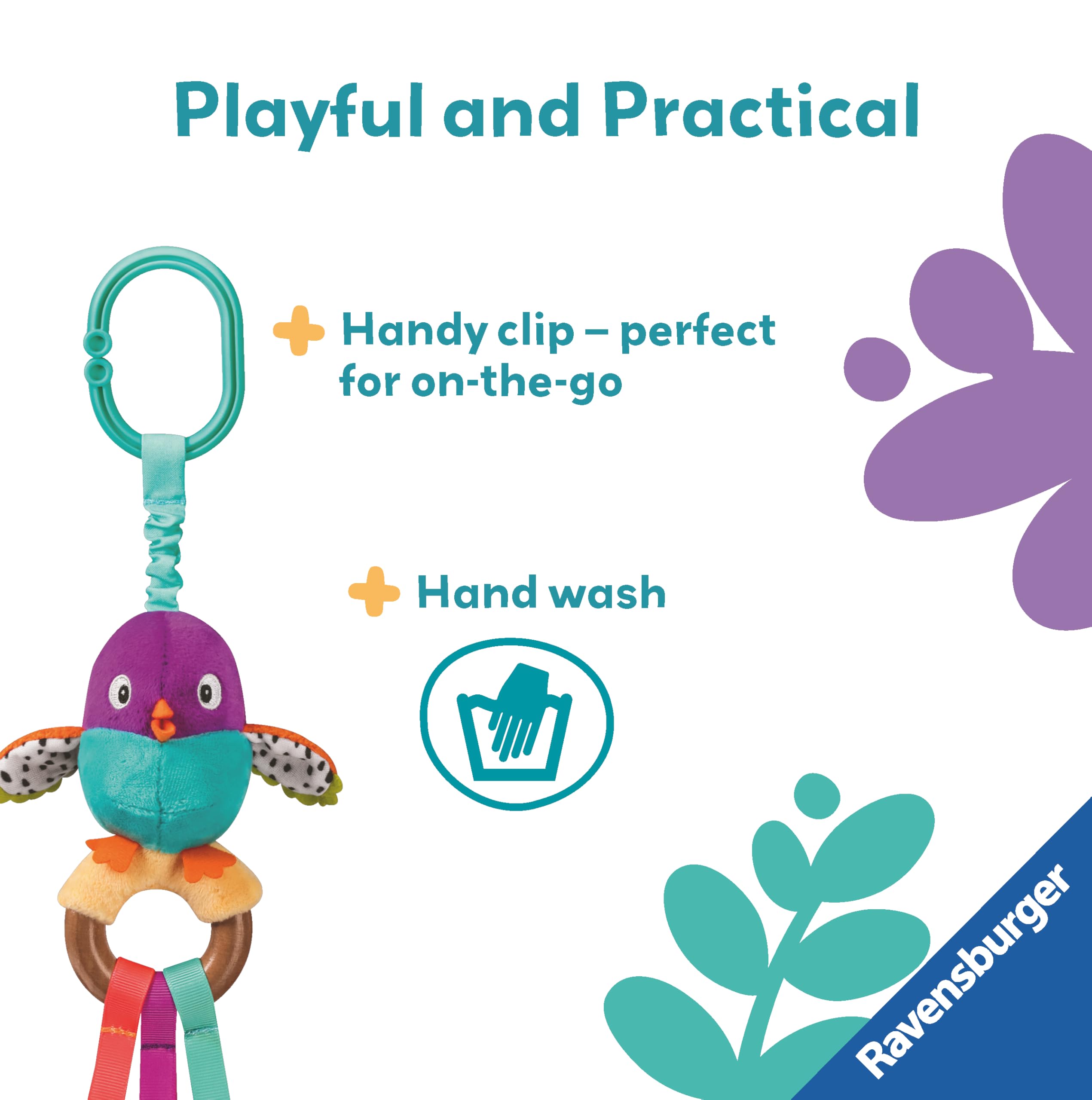Ravensburger Play+ Cuddle & Play Bird - Plush Interactive Toy | 0 Months+ | Multicolor 4