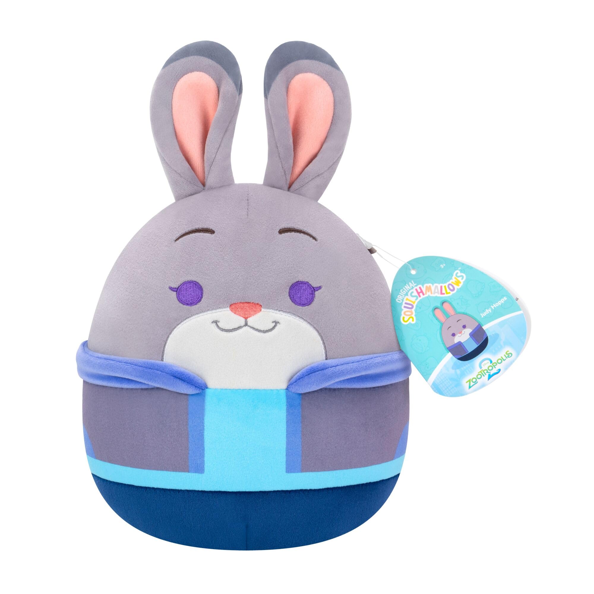 Squishmallows 8-Inch Judy Hopps Plush - Disney Zootropolis 2 Licensed Toy 7