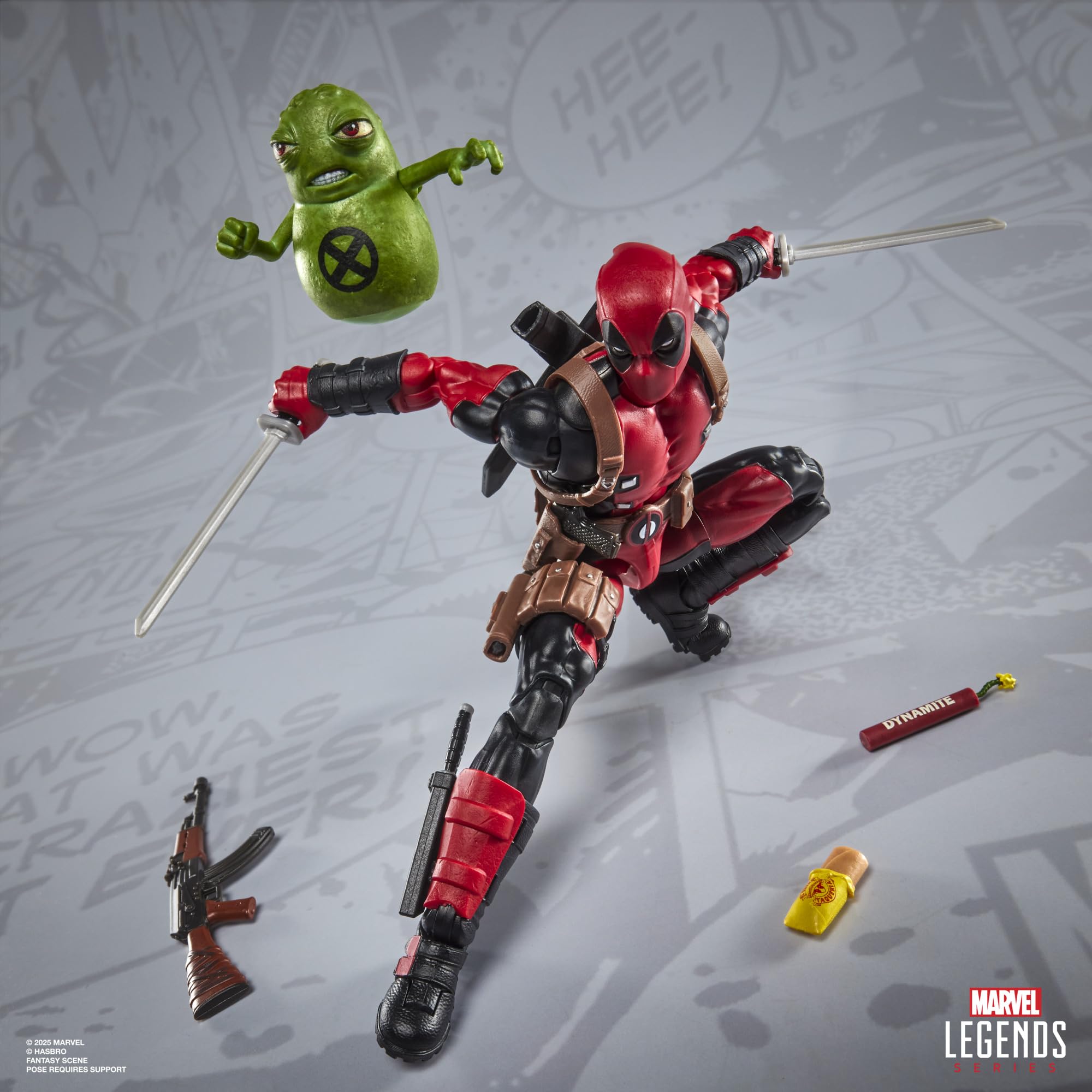 Marvel Legends Maximum Series Deadpool Action Figure with Doop | 6-Inch Scale | 24 Accessories 9