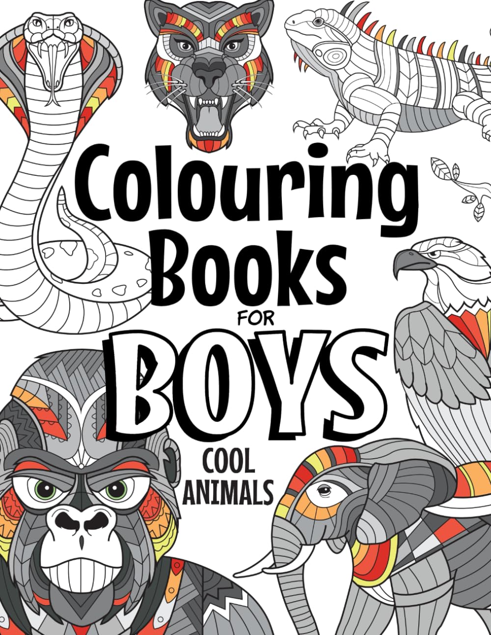The Future Teacher Foundation Colouring Books For Boys Cool Animals - Ages 6-12 | Paperback | 64 Pages 1
