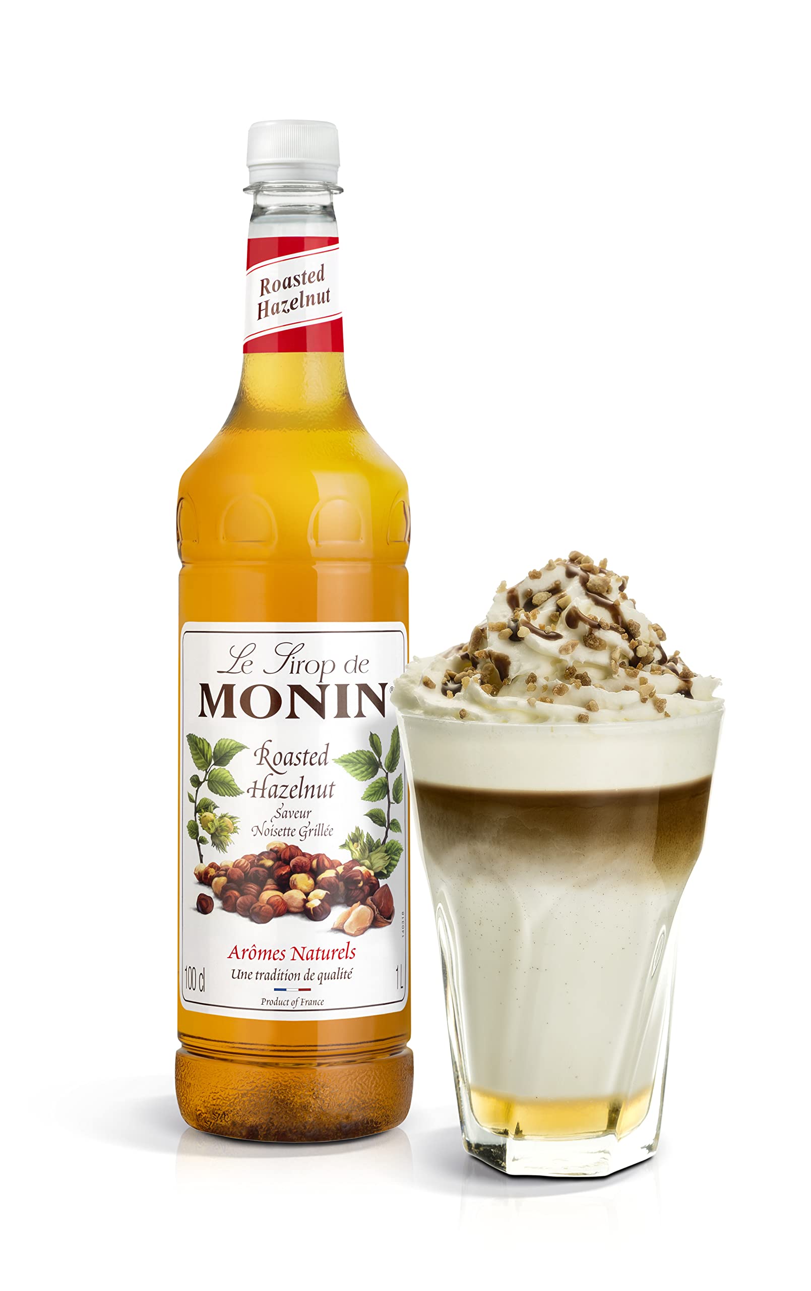 Monin Roasted Hazelnut Syrup - 1 Litre PET Bottle | Vegan, Kosher, Halal 2