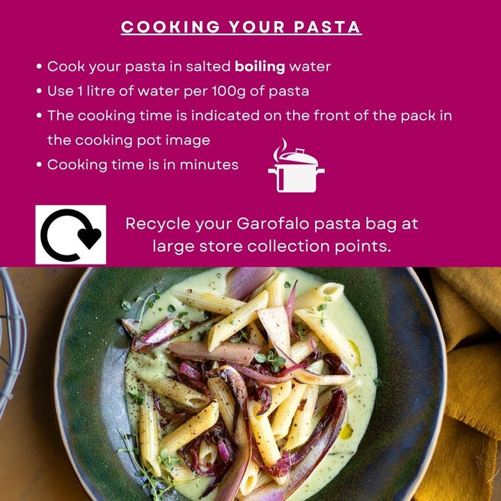 Garofalo Gluten Free Penne Italian Dried Pasta, 400g - Coeliac & Vegan Friendly