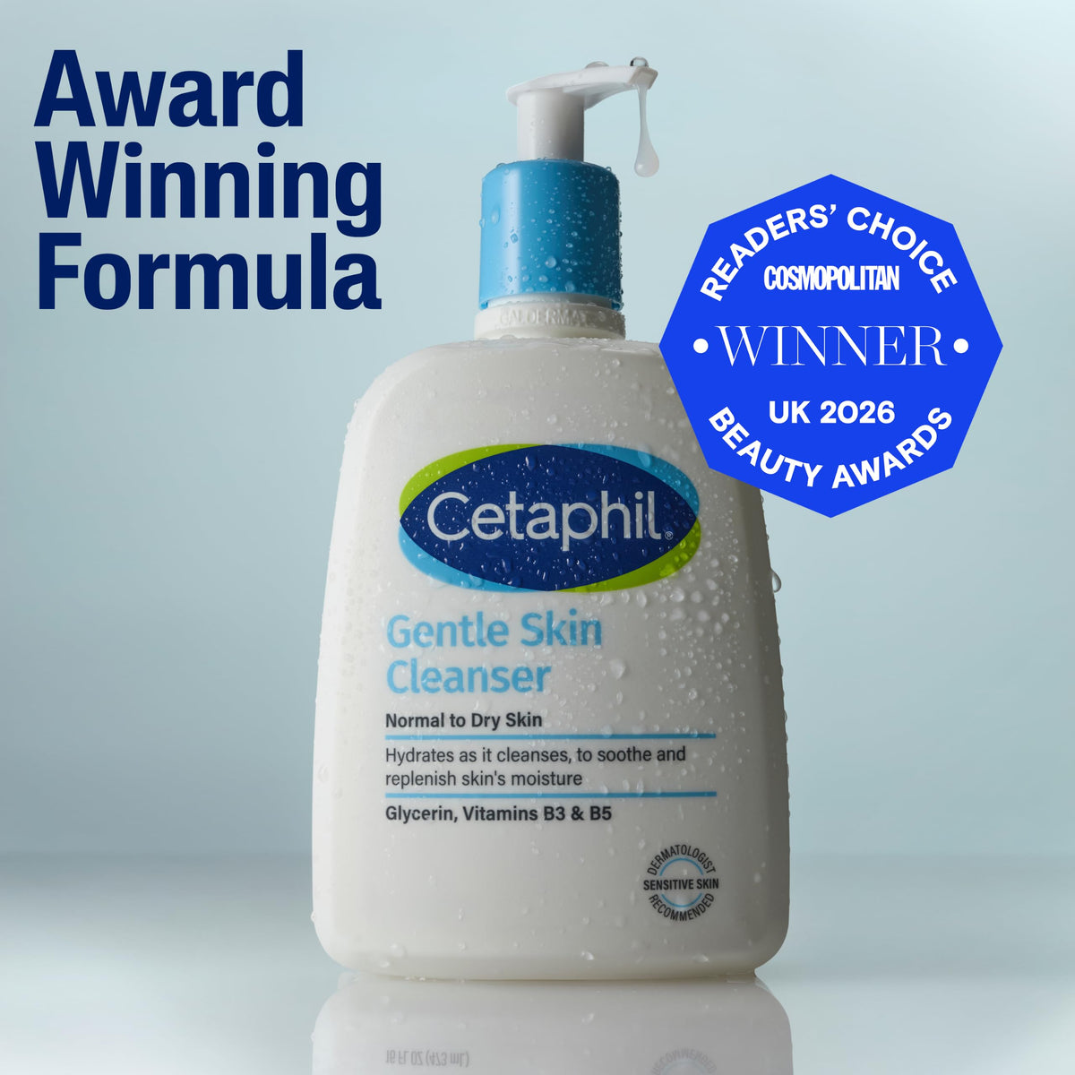 Cetaphil Gentle Skin Cleanser - Fragrance Free, For Normal to Dry Sensitive Skin | 473 ml
