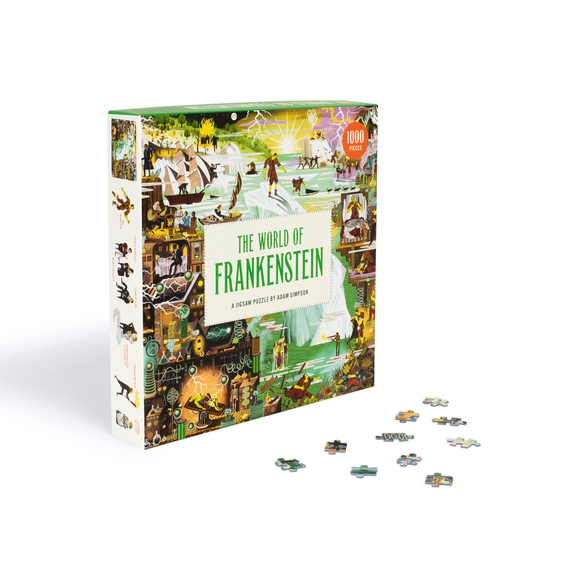 The World of Frankenstein Jigsaw Puzzle - 1000 Piece Gothic Horror Puzzle for Ages 10+ 4