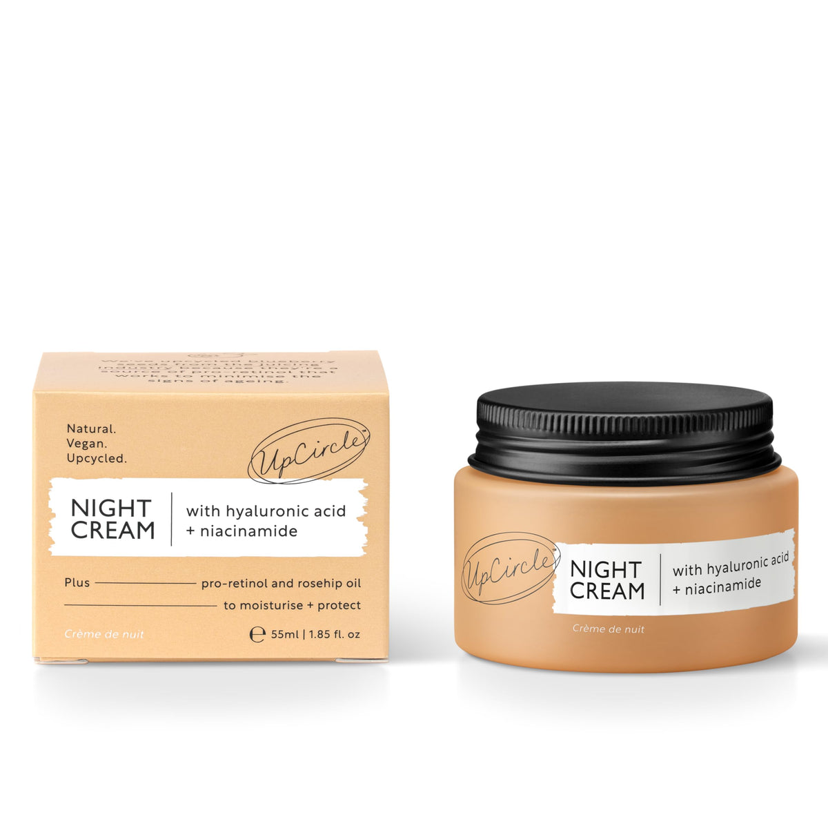 UpCircle Night Cream with Hyaluronic Acid + Niacinamide - 55 ml