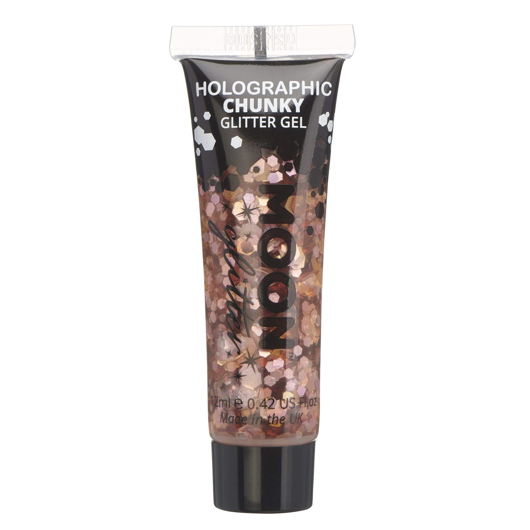 Moon Glitter - Holographic Chunky Glitter Gel for Face & Body (12ml) 1